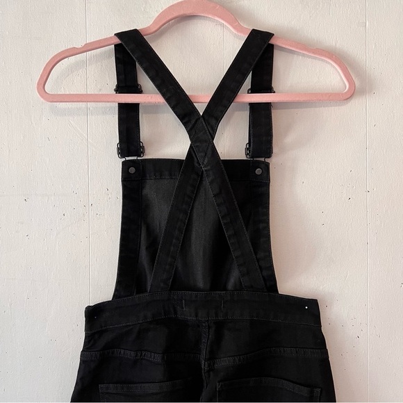 Madewell Black Skinny Overalls: Raw Hem Edition Size Small Style G8317 - Picture 8 of 14